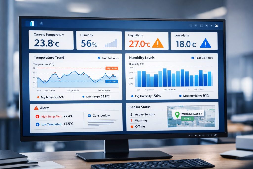 Monitor temperature and humidity using LoRaWAN sensor dashboard in real time